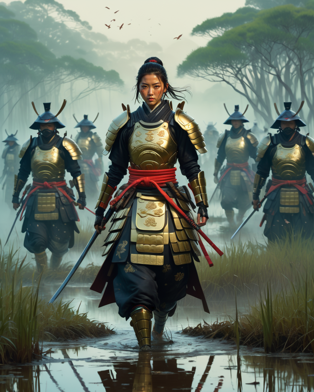 01015-602620917-by Atey Ghailan__1girl, charging forward , detailed face, beautiful japanese woman in fantasy samurai armor, trudging through mi.png